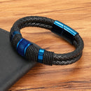 Pulseira Dual Force | Corda Dupla & Aço Elegante