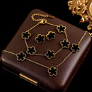 Conjunto Trevo Dourado | Joias Femininas