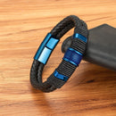 Pulseira Dual Force | Corda Dupla & Aço Elegante