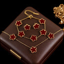 Conjunto Trevo Dourado | Joias Femininas
