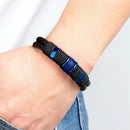 Pulseira Dual Force | Corda Dupla & Aço Elegante