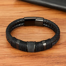 Pulseira Dual Force | Corda Dupla & Aço Elegante