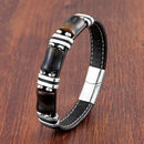 Pulseira Krownel | Pedra Natural & Barras de Aço
