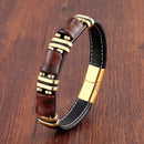 Pulseira Krownel | Pedra Natural & Barras de Aço