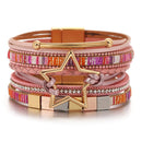 Pulseira Stella Golden | Estrela Dourada & Cores Vibrantes