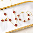 Conjunto Trevo Dourado | Joias Femininas