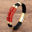 Pulseira Onyx Prime | Corda Dupla & Linha de Pedra Dupla