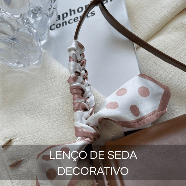 Veneza Classic | Bolsa de Ombro Clássica com Lenço Agradável