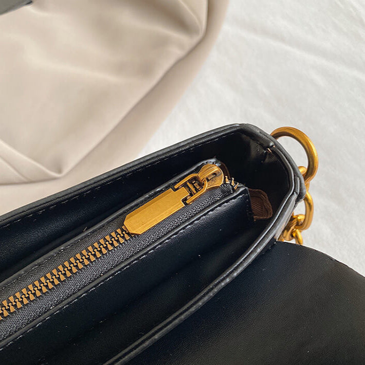 Manhattan Style | Bolsa Crossbody com Requintes Dourados