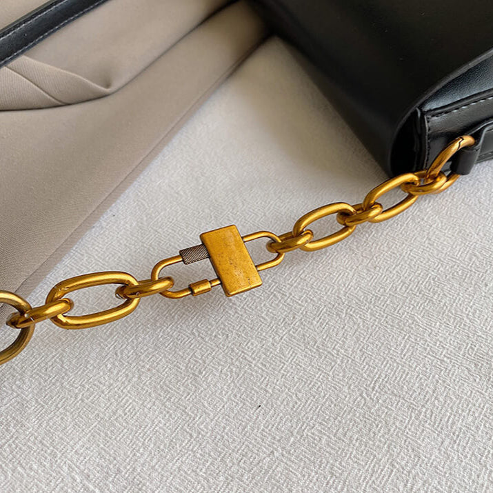Manhattan Style | Bolsa Crossbody com Requintes Dourados