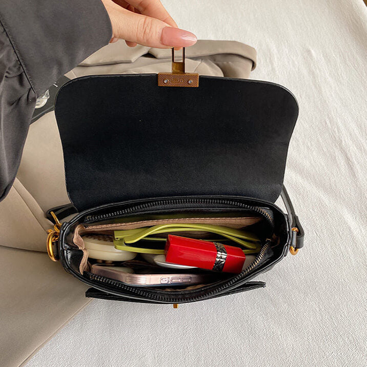 Manhattan Style | Bolsa Crossbody com Requintes Dourados