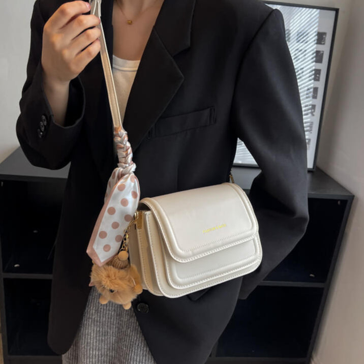 Veneza Classic | Bolsa de Ombro Clássica com Lenço Agradável