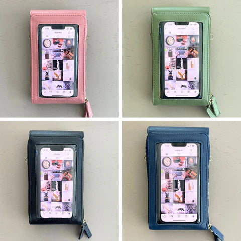 BellaCase | Bolsa Feminina Porta Celular com Visor Touch