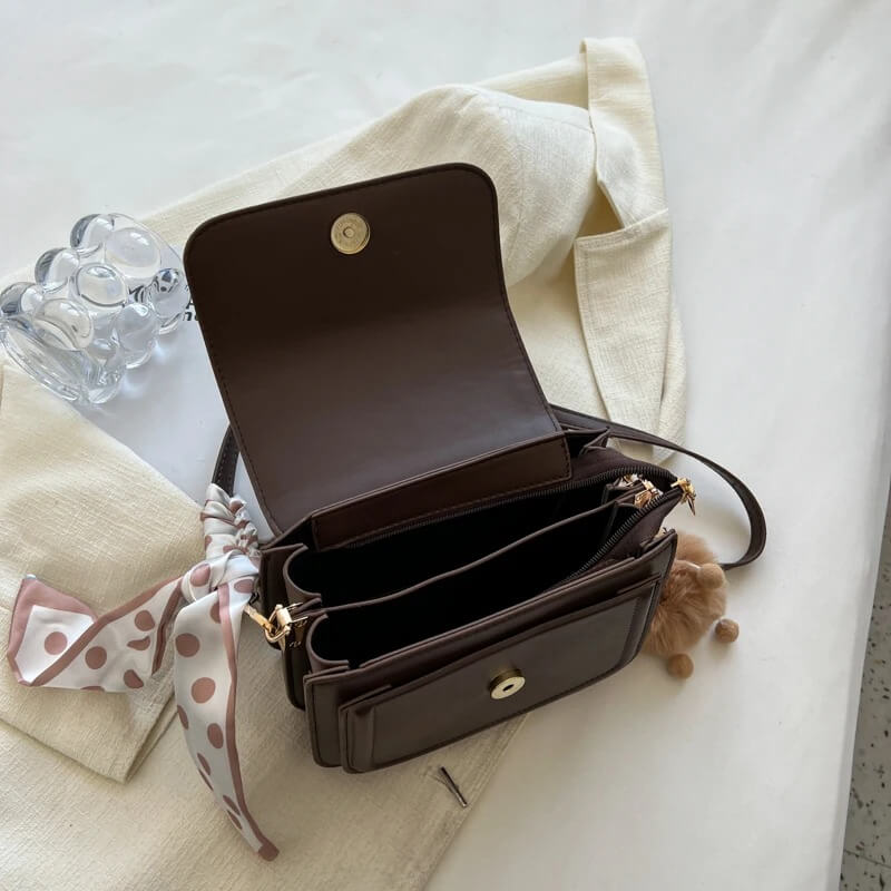 Veneza Classic | Bolsa de Ombro Clássica com Lenço Agradável