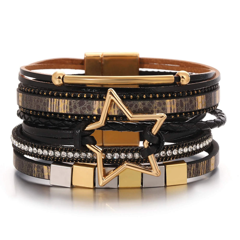 Pulseira Stella Golden | Estrela Dourada & Cores Vibrantes